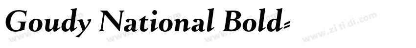 Goudy National Bold字体转换 Goudy National Bold字体转换